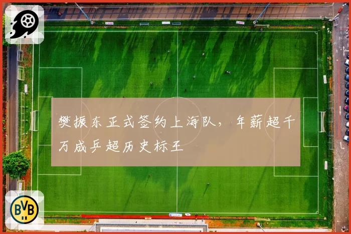樊振东正式签约上海队，年薪超千万成乒超历史标王