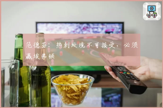 范德芬：热刺处境不可接受，必须赢埃弗顿